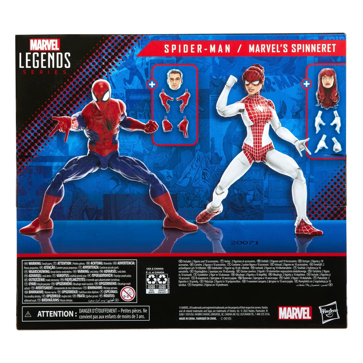Marvel Legends Series Spider-Man and Marvel’s Spinneret