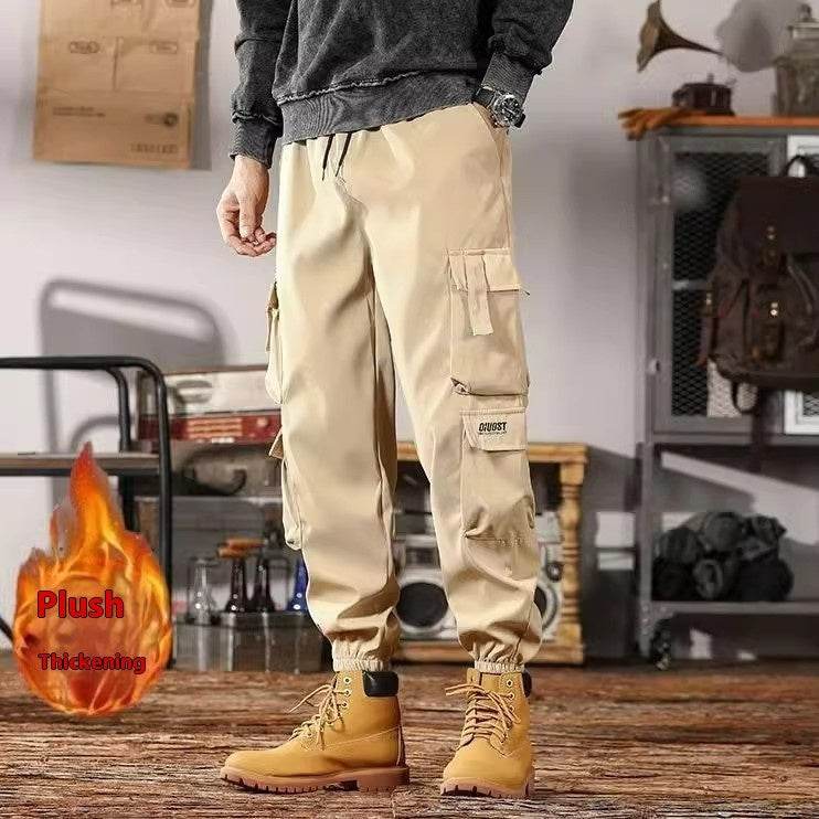 Casual Sports Loose Ankle-banded Versatile Cargo pant trouser Men