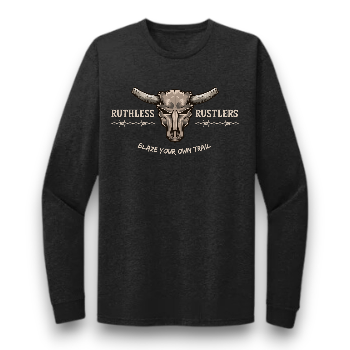 Ruthless Rustlers Barbed Wire Long Sleeve T-Shirt