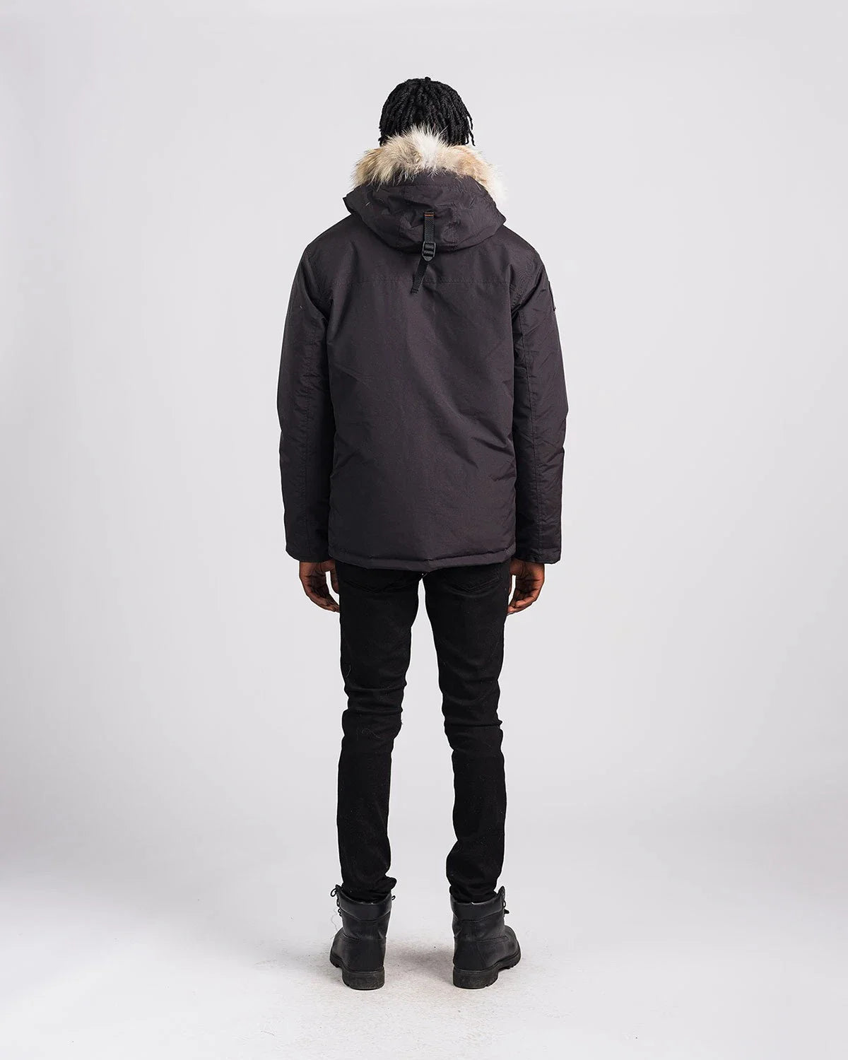 Outdoor Survival Canada Men's Nyik -40 Down Parka, Orca Black, X-Large - ON DISPLAY