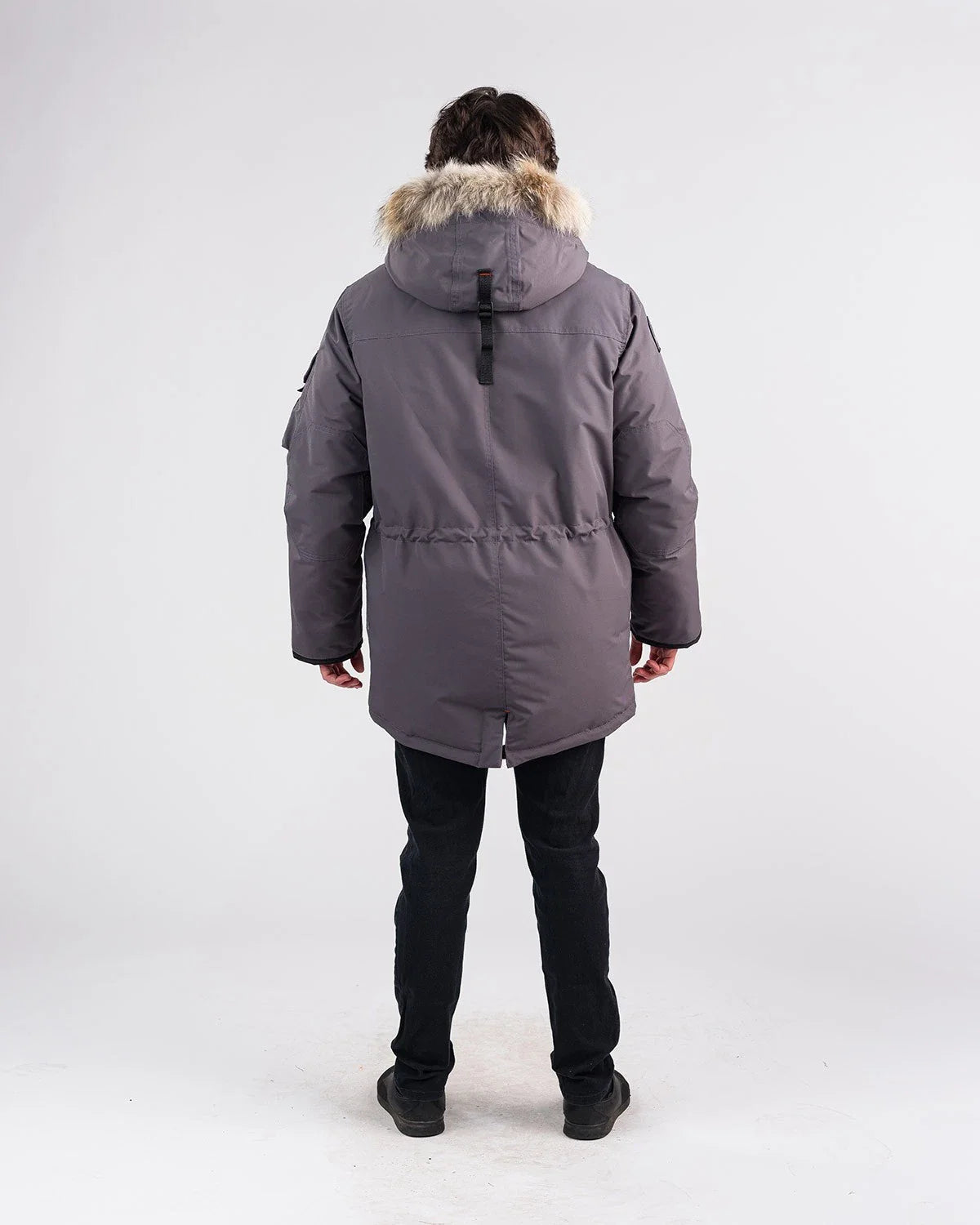 Outdoor Survival Canada Men's Atka -40 Down Parka, Charcoal Grey, XL - ON DISPLAY