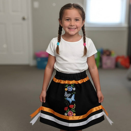 OLDTRIBES™ Infants Embroidered Flowers Ribbon Skirt