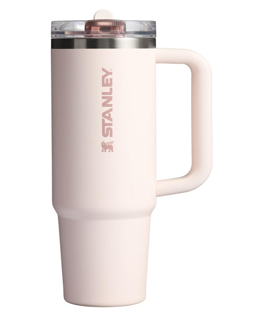 Stanley Quencher ProTour Flip Straw Tumbler with Leakproof Lid 30 oz | Built-in Straw and Handle | Cup Holder Compatible for Travel | Insulated Stainless Steel Cup | BPA-Free | Rose Quartz 🍁 All In One Marketplace Canada