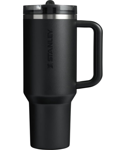 Stanley Quencher ProTour Flip Straw Tumbler with Leakproof Lid 40 oz | Built-in Straw and Handle | Cup Holder Compatible for Travel | Insulated Stainless Steel Cup | BPA-Free | Black 2.0 🍁 All In One Marketplace Canada