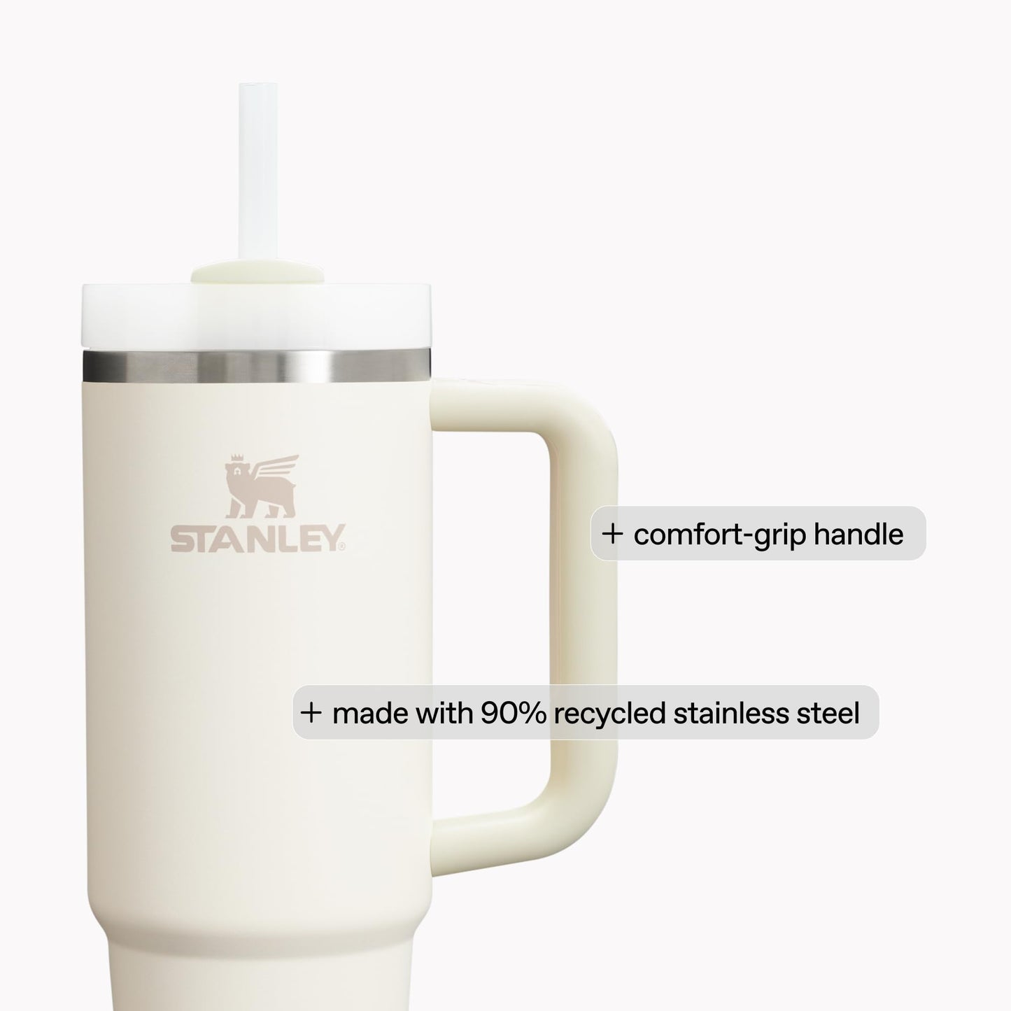 STANLEY Quencher H2.0 Tumbler with Handle and Straw 30 oz | Flowstate 3-Position Lid | Cup Holder Compatible for Travel | Insulated Stainless Steel Cup | BPA-Free | Peach Rose 🍁 All In One Marketplace Canada