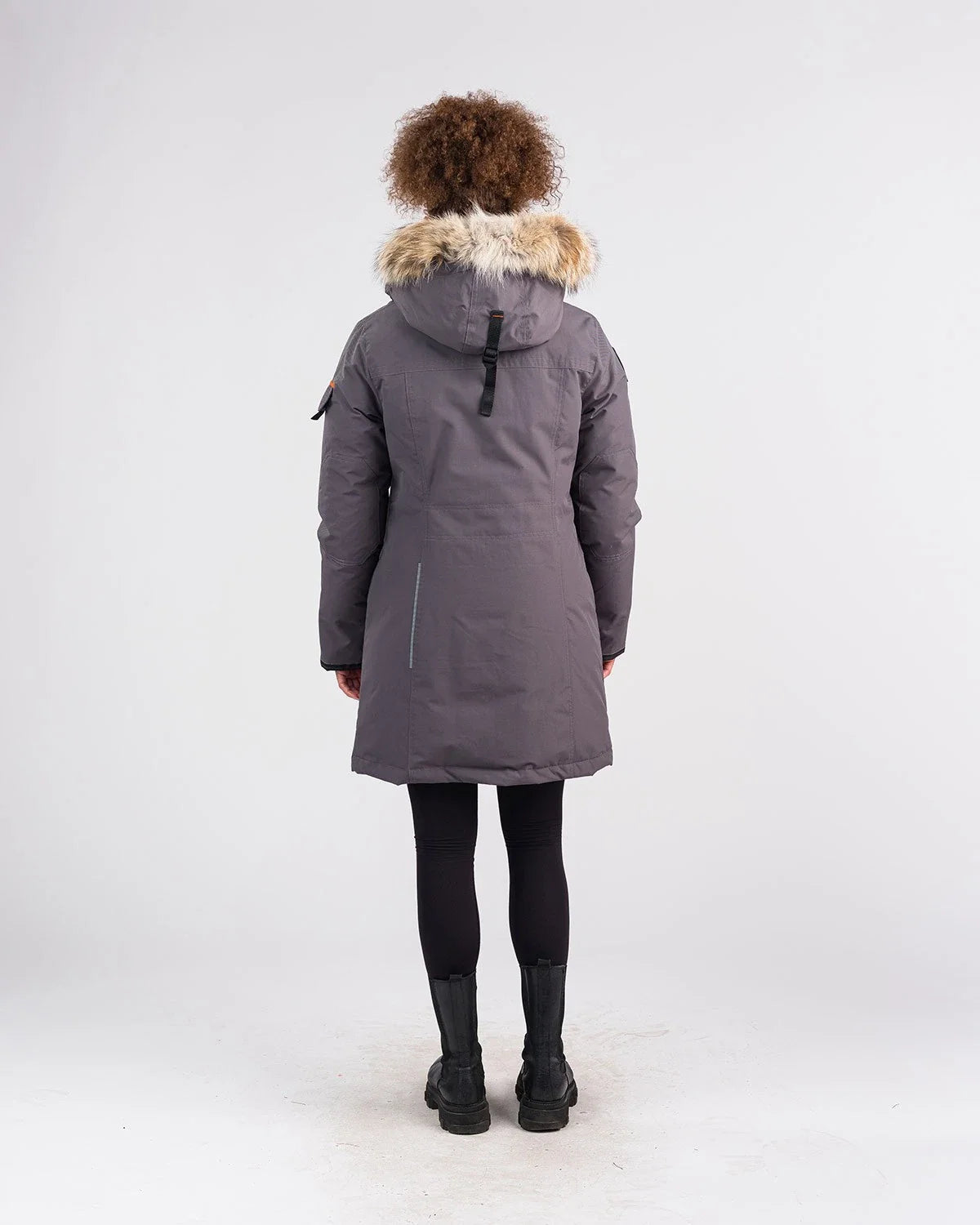 Outdoor Survival Canada Women's Jaci -40 Down Parka, Charcoal Grey, Small - ON DISPLAY