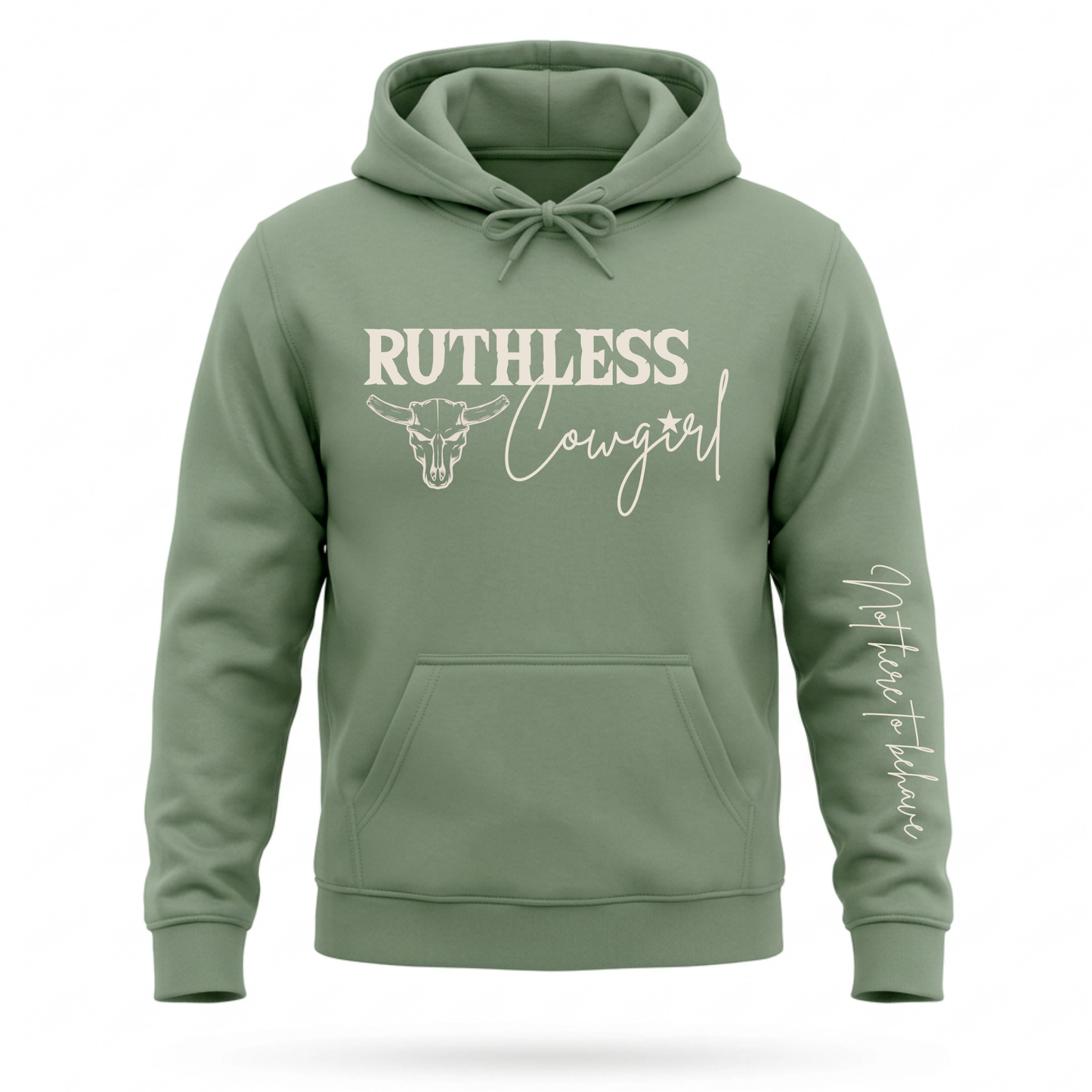 RUTHLESS COWGIRL HOODIE | Dusty Green