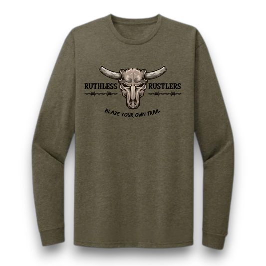 Ruthless Rustlers Barbed Wire Long Sleeve T-Shirt