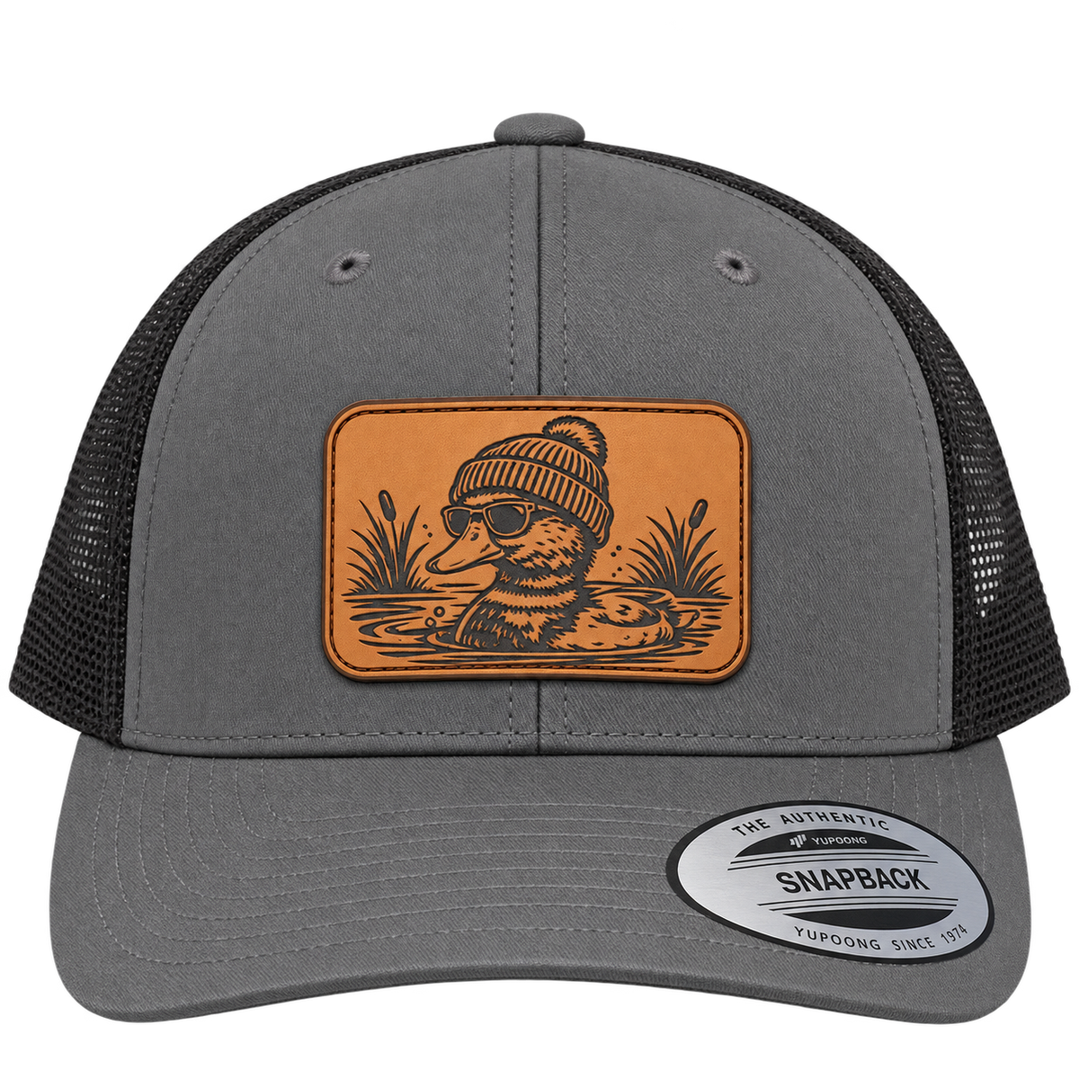 Leapfrog Collective Cool Duck Leather Patch Trucker Hat