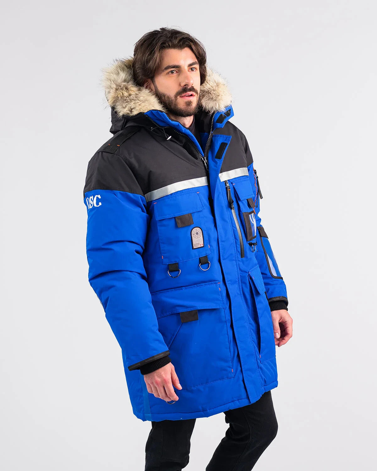Outdoor Survival Canada OSC Mission Parka Unisex -60°C Down Parka, Blue or RED Medium - ON DISPLAY