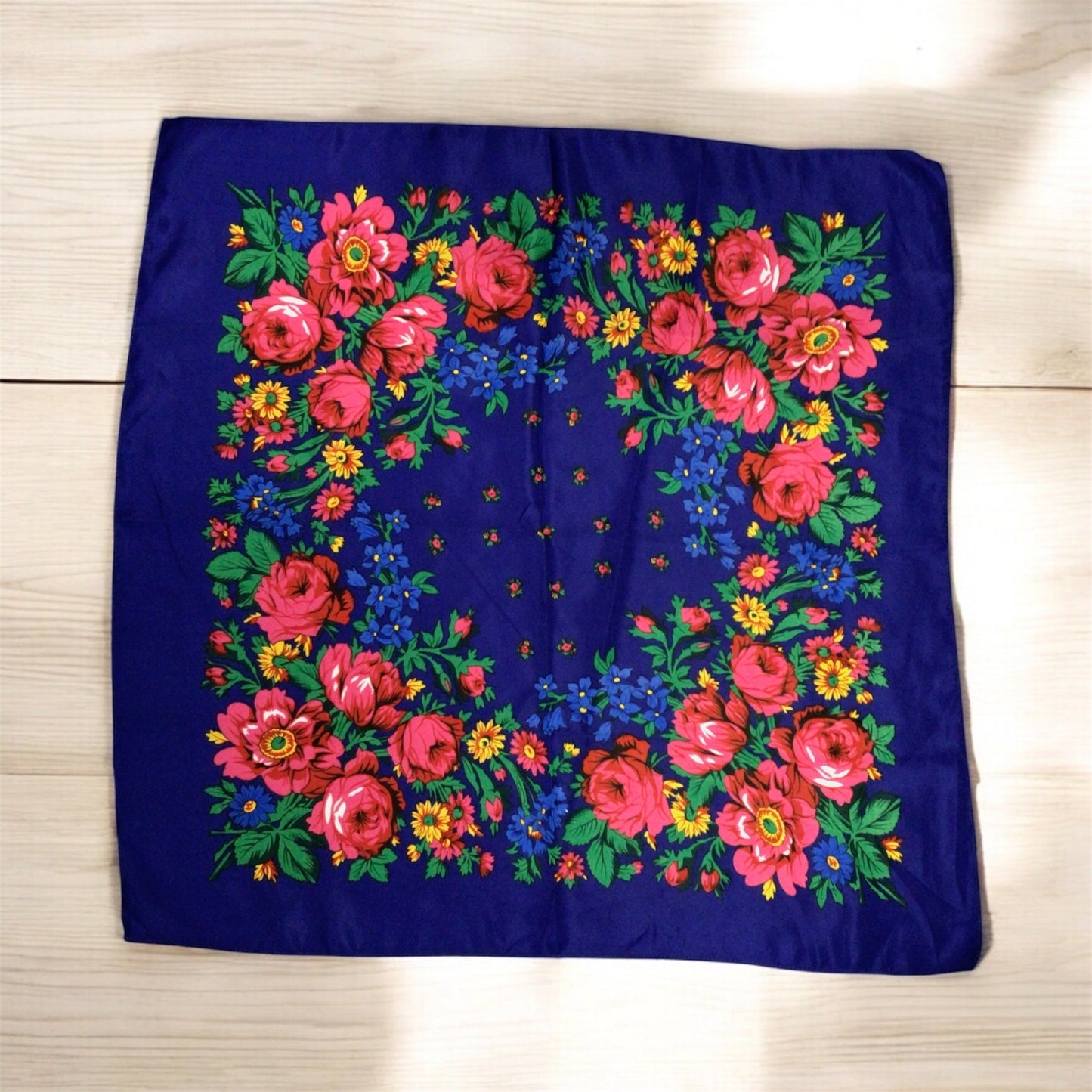 Midnight Blue Kokum Scarf