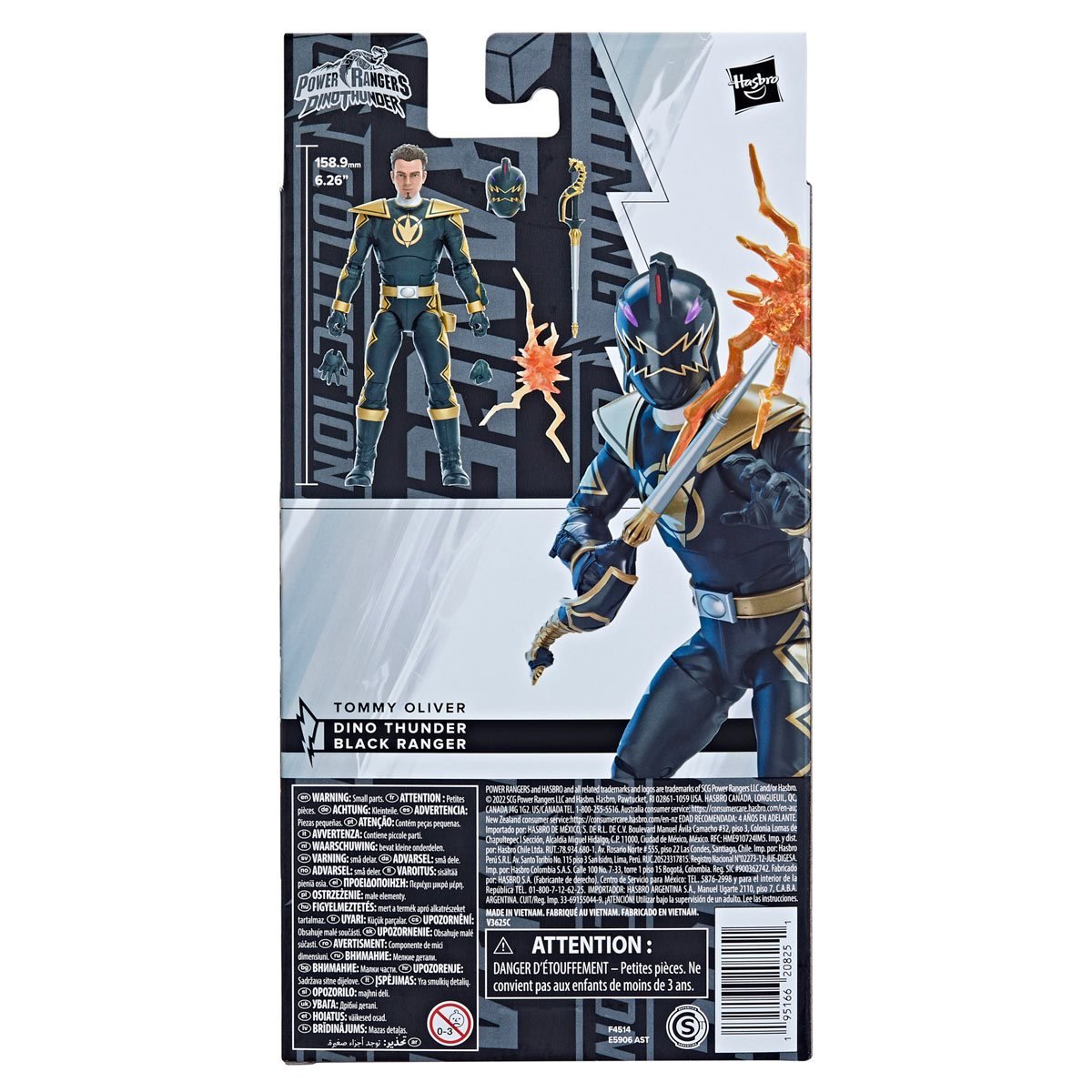 Power Rangers Dino Thunder Lightning Collection Black Ranger