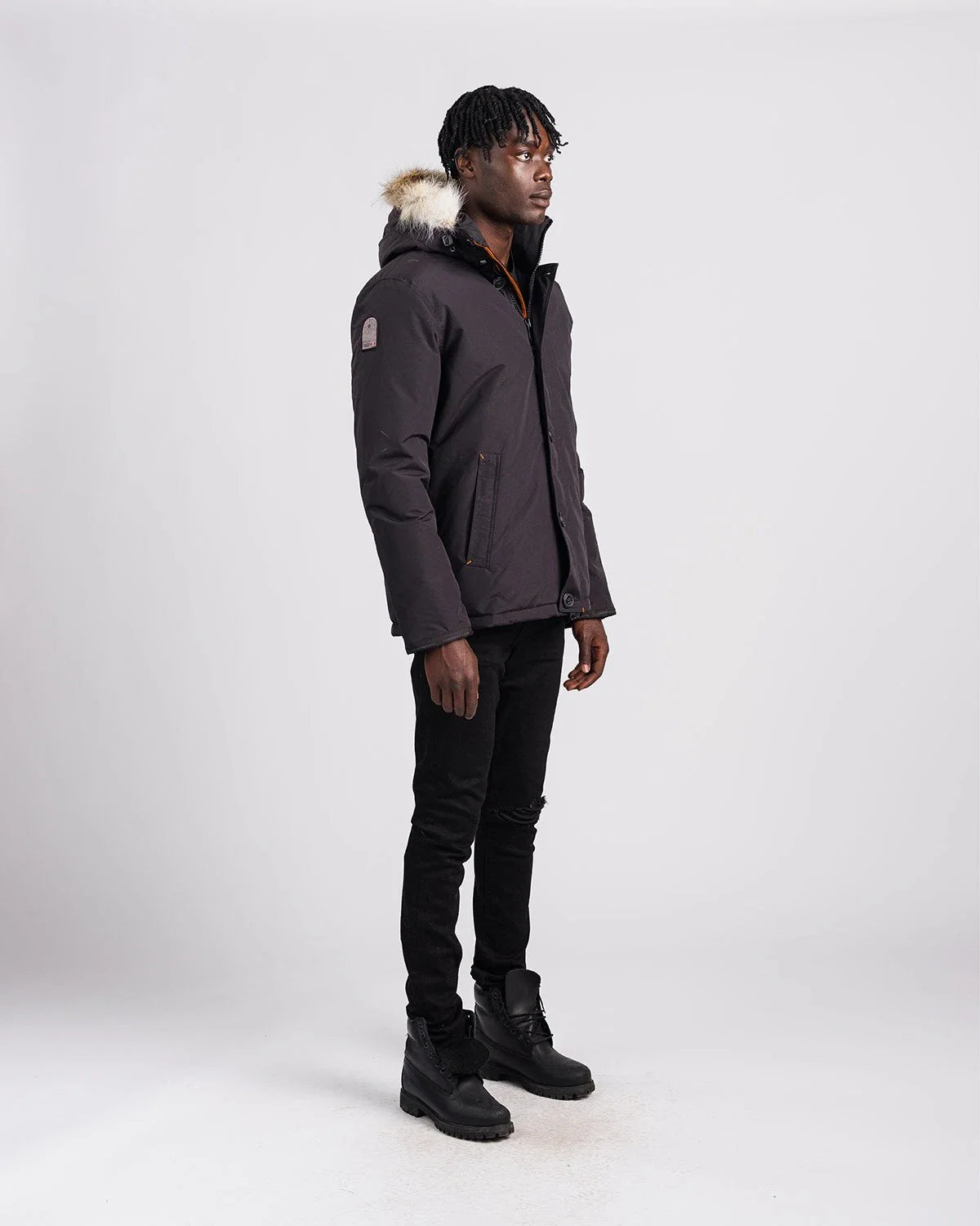 Outdoor Survival Canada Men's Nyik -40 Down Parka, Orca Black, X-Large - ON DISPLAY