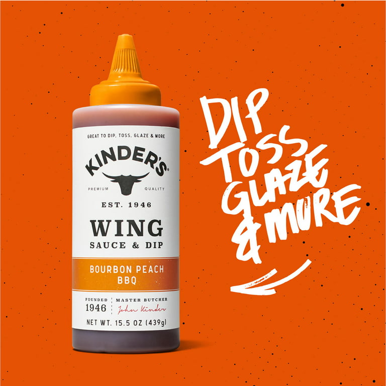 Kinder's Bourbon Peach BBQ Wing Sauce