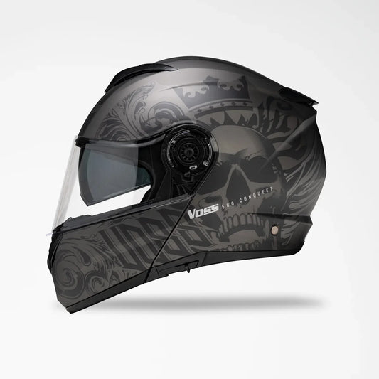 Voss 580 Conquest Apocalypse Modular Matte Motorcycle Helmet