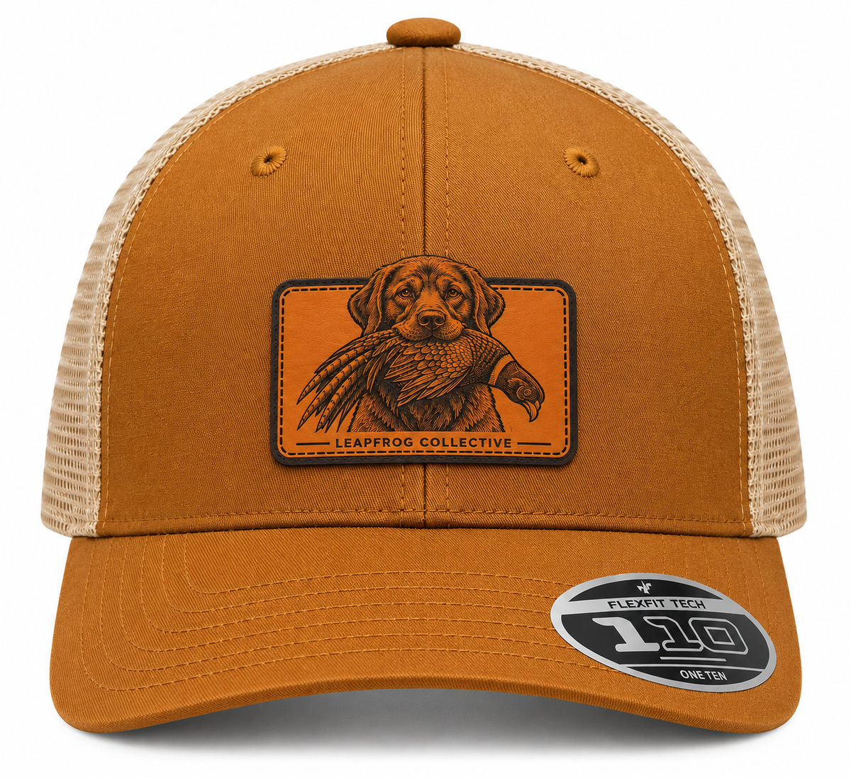 Leapfrog Collective Retriever & Pheasant Leather Patch Trucker Hat