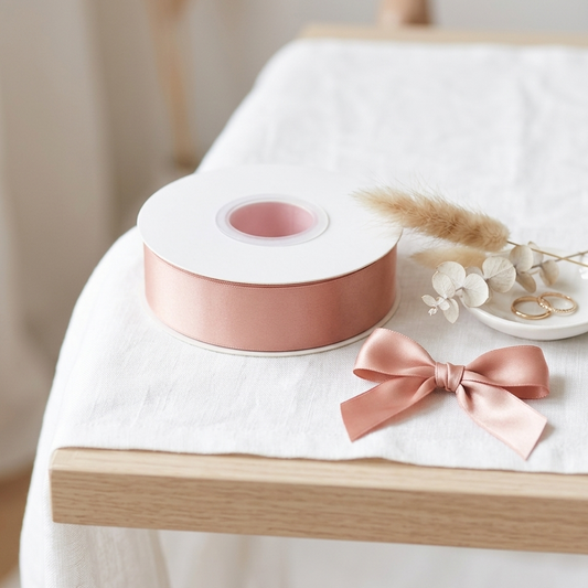 30 Meter Double Face Peach #203 Ribbon Roll