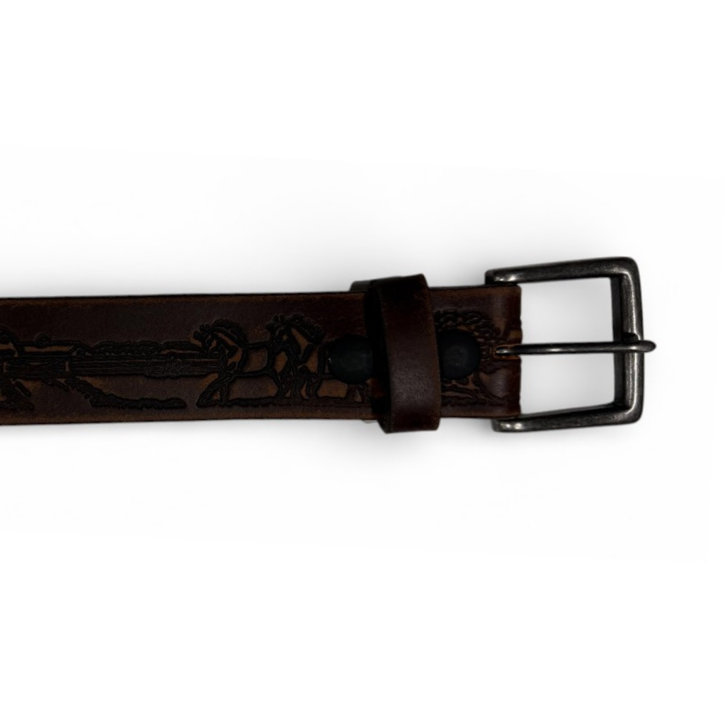 Ruthless Rustlers Wild Horses | Embossed Brown