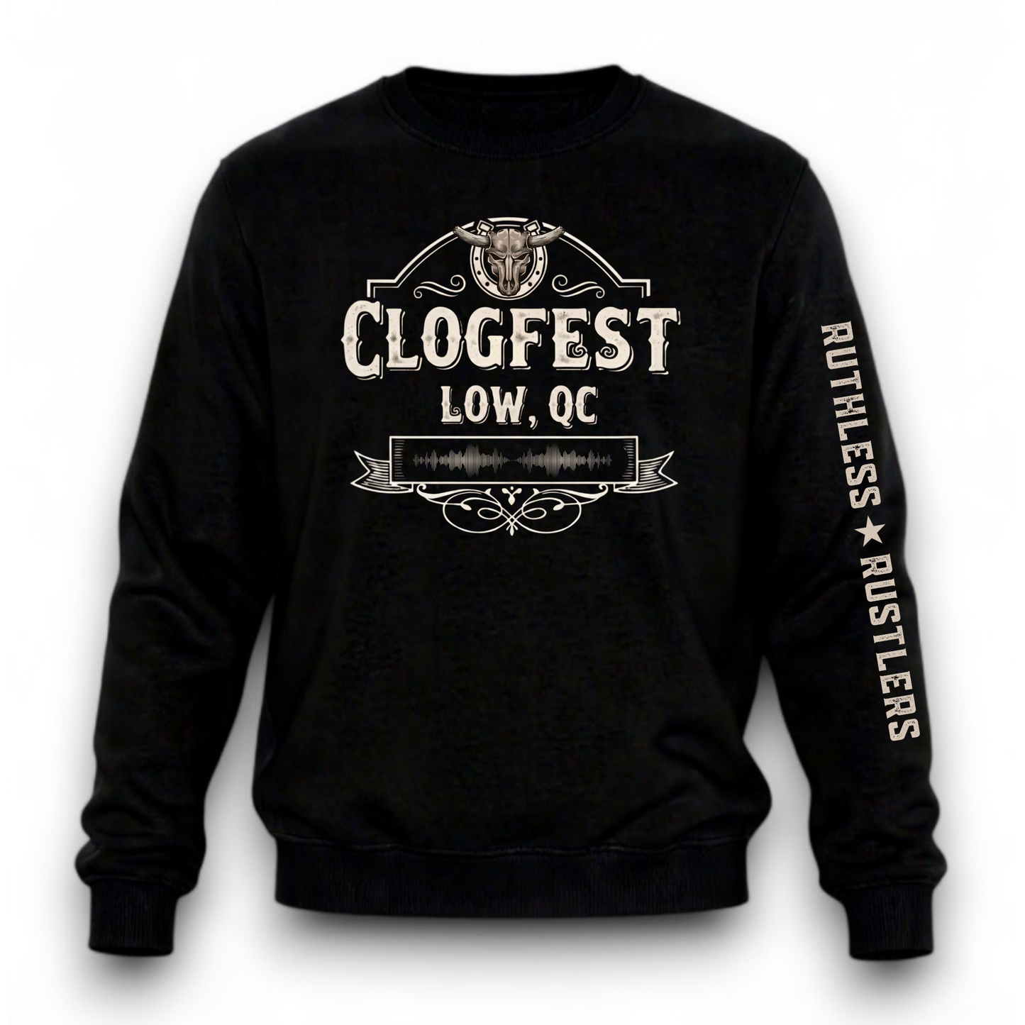 CLOGFEST × Ruthless Rustlers Crewneck