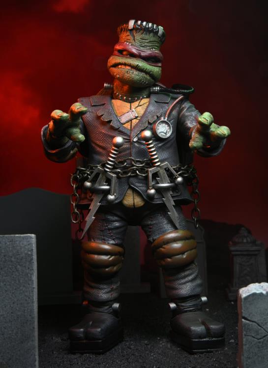 Universal Monsters x Teenage Mutant Ninja Turtles Ultimate Raphael as Frankenstein's Monster ( substanard packaging)