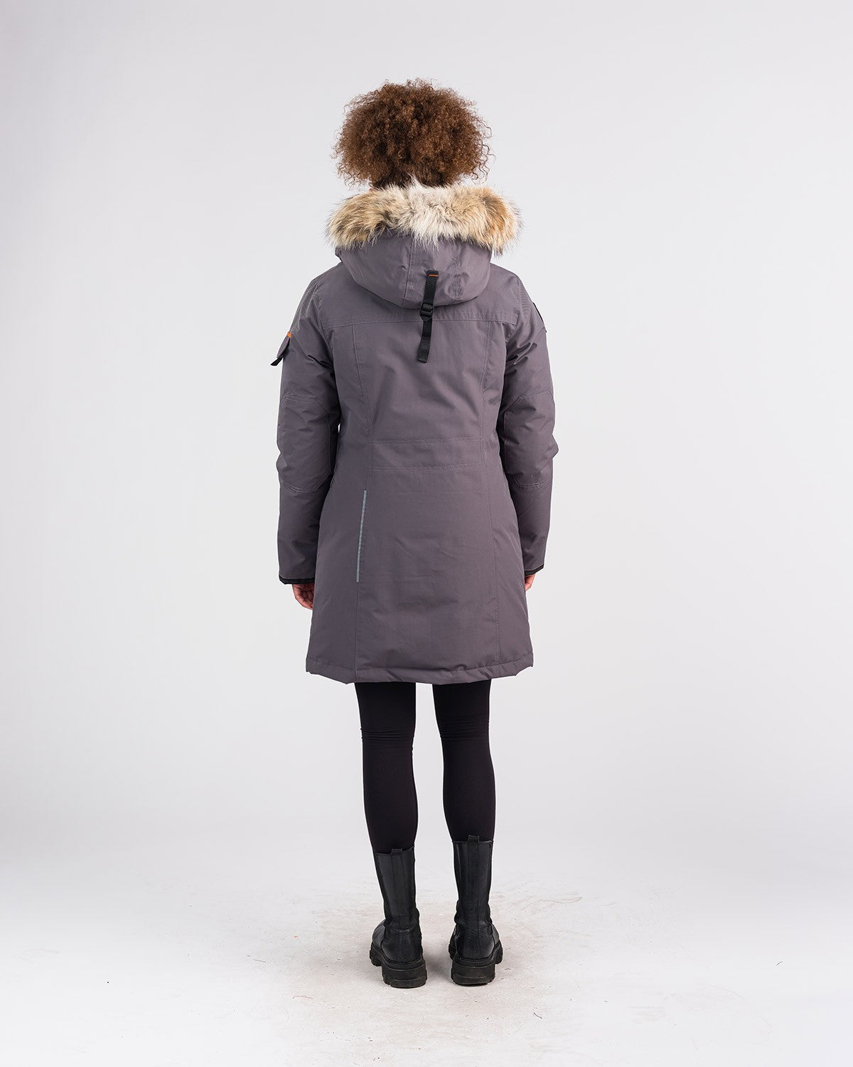 Outdoor Survival Canada OSC Women's Jaci -40 Down Parka, Charcoal Grey, Medium - ON DISPLAY