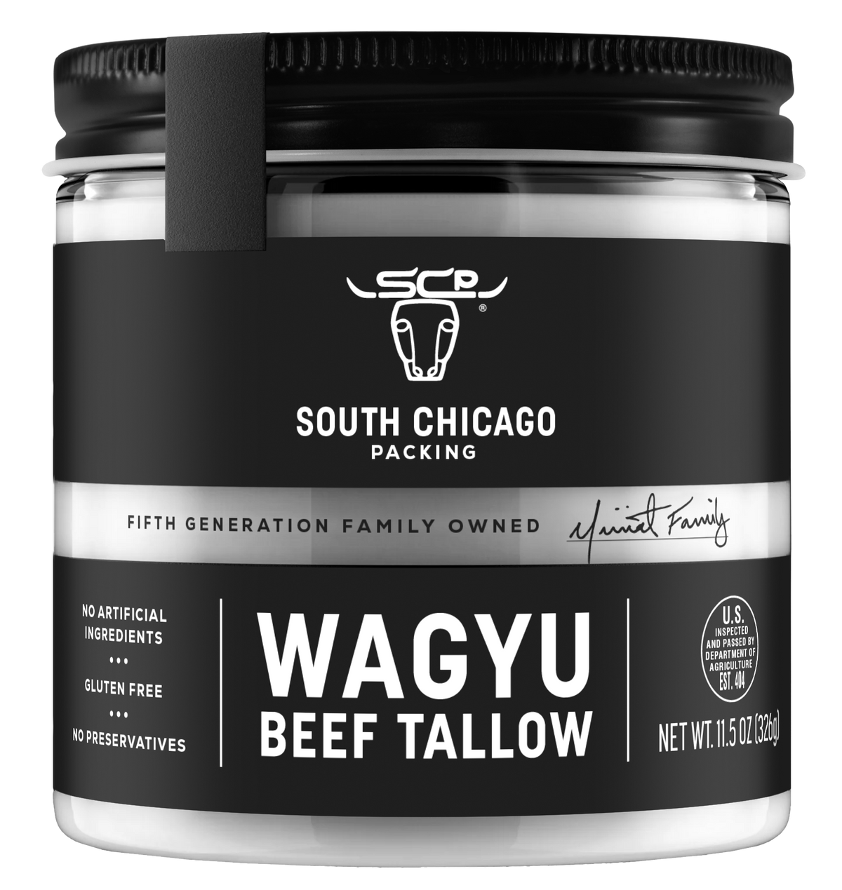 South Chicago Packing Wagyu Beef Tallow 11.5 oz Glass Jar