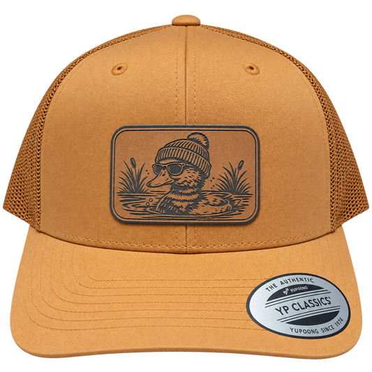 Leapfrog Collective Cool Duck Leather Patch Trucker Hat