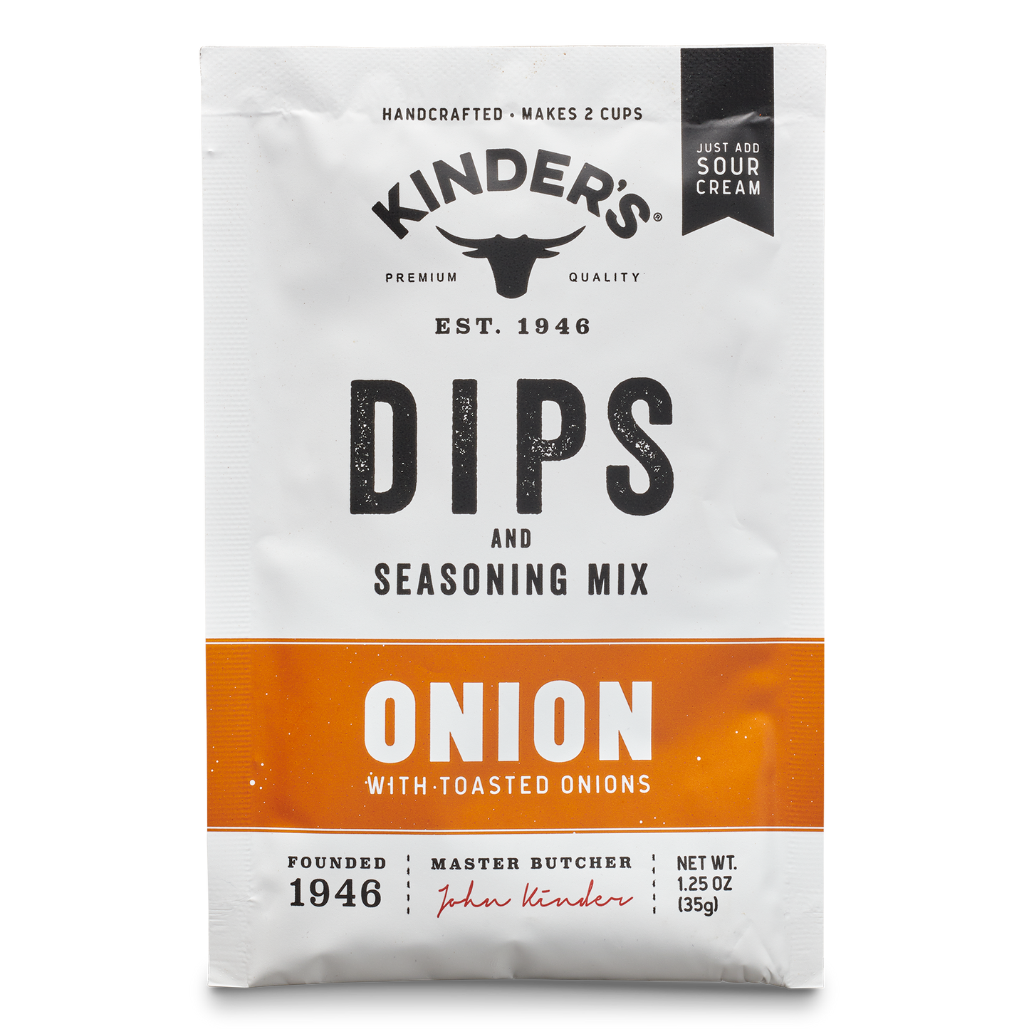 Kinder's Onion Dip With Toasted Onions