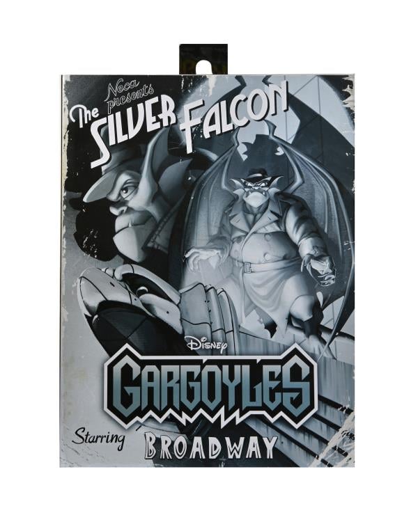 Disney's Gargoyles Ultimate Detective Broadway "Silver Falcon" - With Closed Wings (Opened Box and Sub-Par Packaging)
