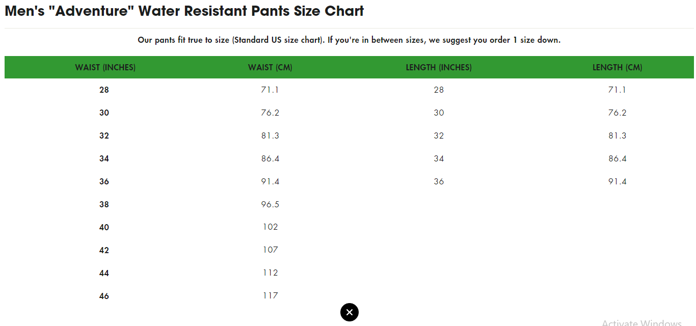 Wholesale Men's "Adventure" Water Resistant Pants