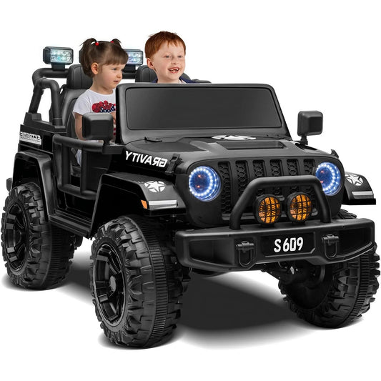 PREORDER 2026 24V Monster Jeep 2 Seater DELUXE Kids Ride On Car with Remote Control