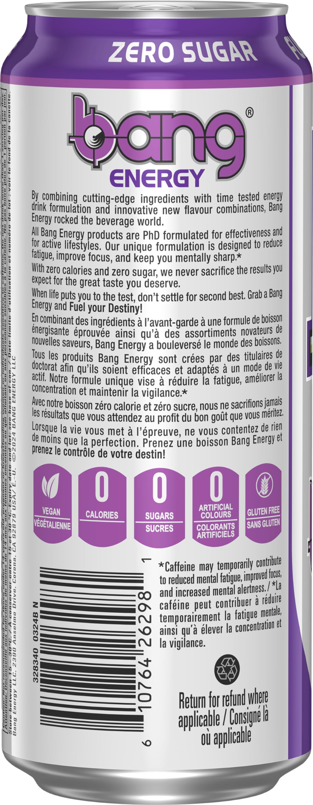 Bang Energy - Purple Haze (12 x 473ml 12)