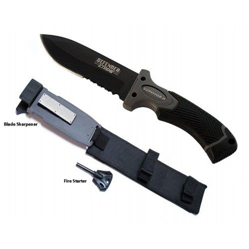 11" Dagger Hunting Knife - Black (6168)