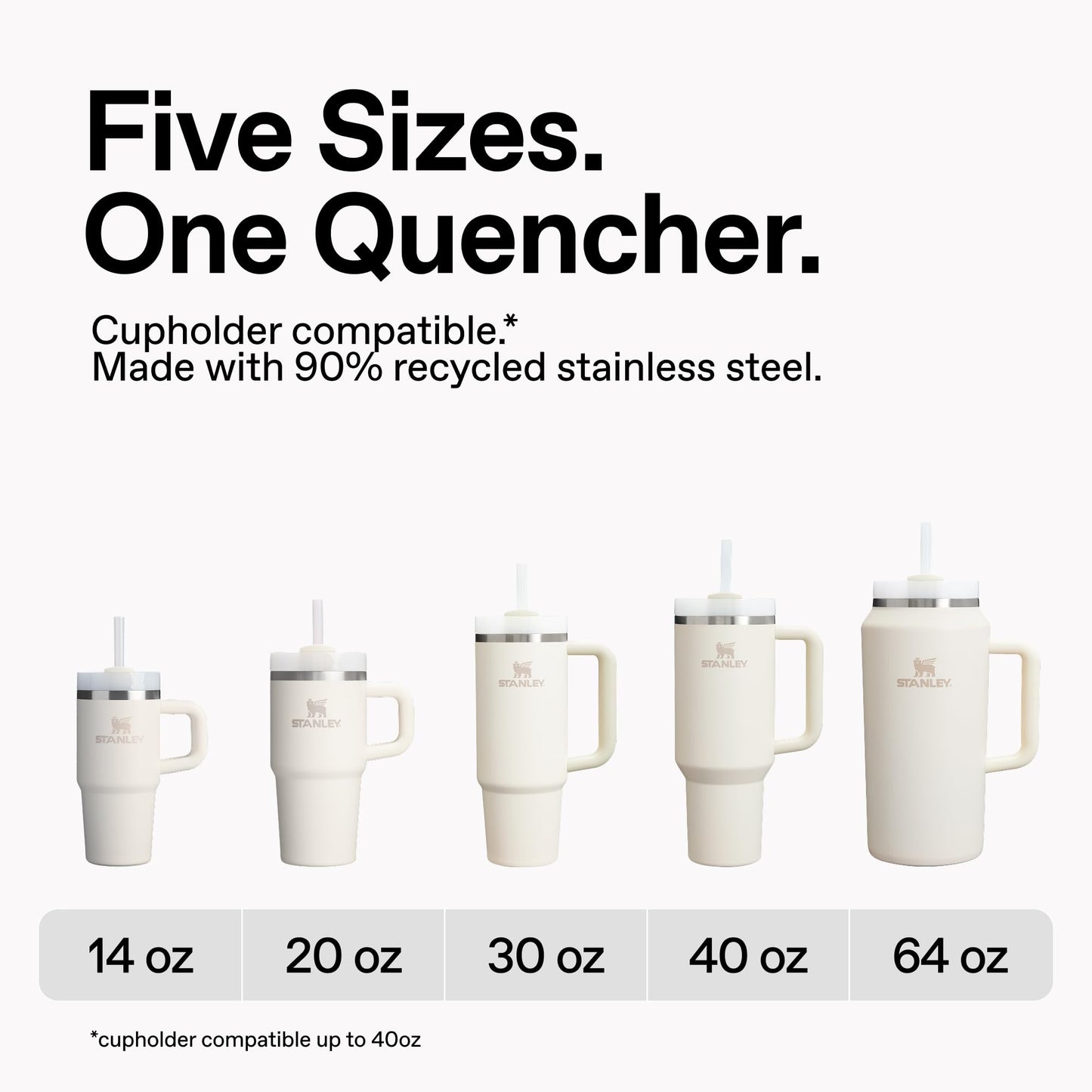 Stanley Quencher H2.0 Tumbler with Handle and Straw 40 oz | Flowstate 3-Position Lid | Cup Holder Compatible for Travel | Insulated Stainless Steel Cup | BPA-Free | Lichen 🍁 All In One Marketplace Canada