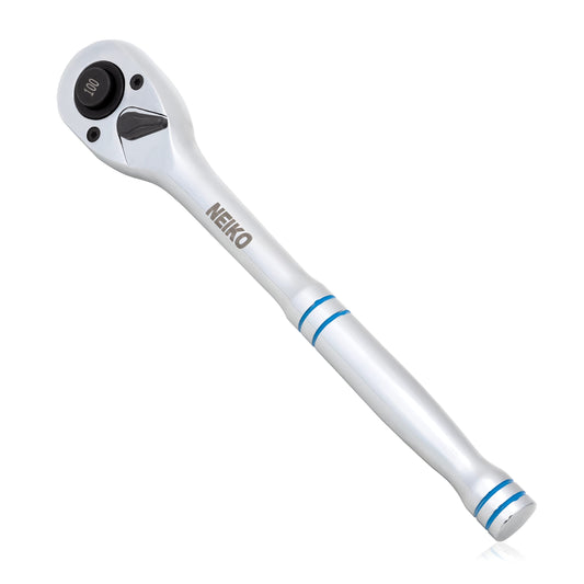 Neiko 03117A 1/2 Inch Ratchet Wrench, 100-Tooth Reversible Ratchet, 3.6 Degree, Quick Release 1/2 Drive Ratchet, 10" Long Handle Ratchet, Oval Head Socket Wrench, CR-V Steel Half Inch Rachet Wrench 🍁 All In One Marketplace Canada