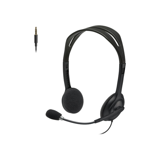 Logitech H111 Wired Headset Stereo Headphones Noise Cancelling - Black 🍁 All In One Marketplace Canada