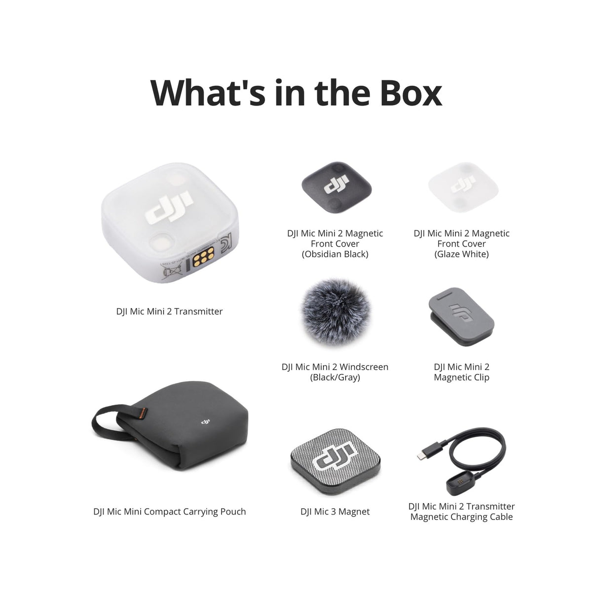 DJI Mic Mini 2 Transmitter, Wireless Mini Mic, Vlogging Microphone, Bluetooth Microphone, Ultralight, 8h Operating Time, Power Saving, Noise Cancelling, Streaming 🍁 All In One Marketplace Canada