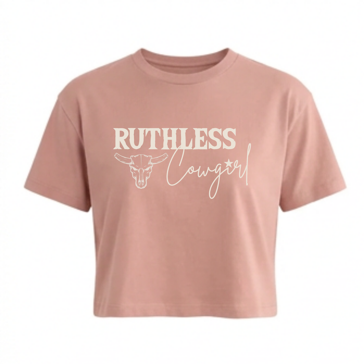 RUTHLESS COWGIRL CROP | Dusty Rose
