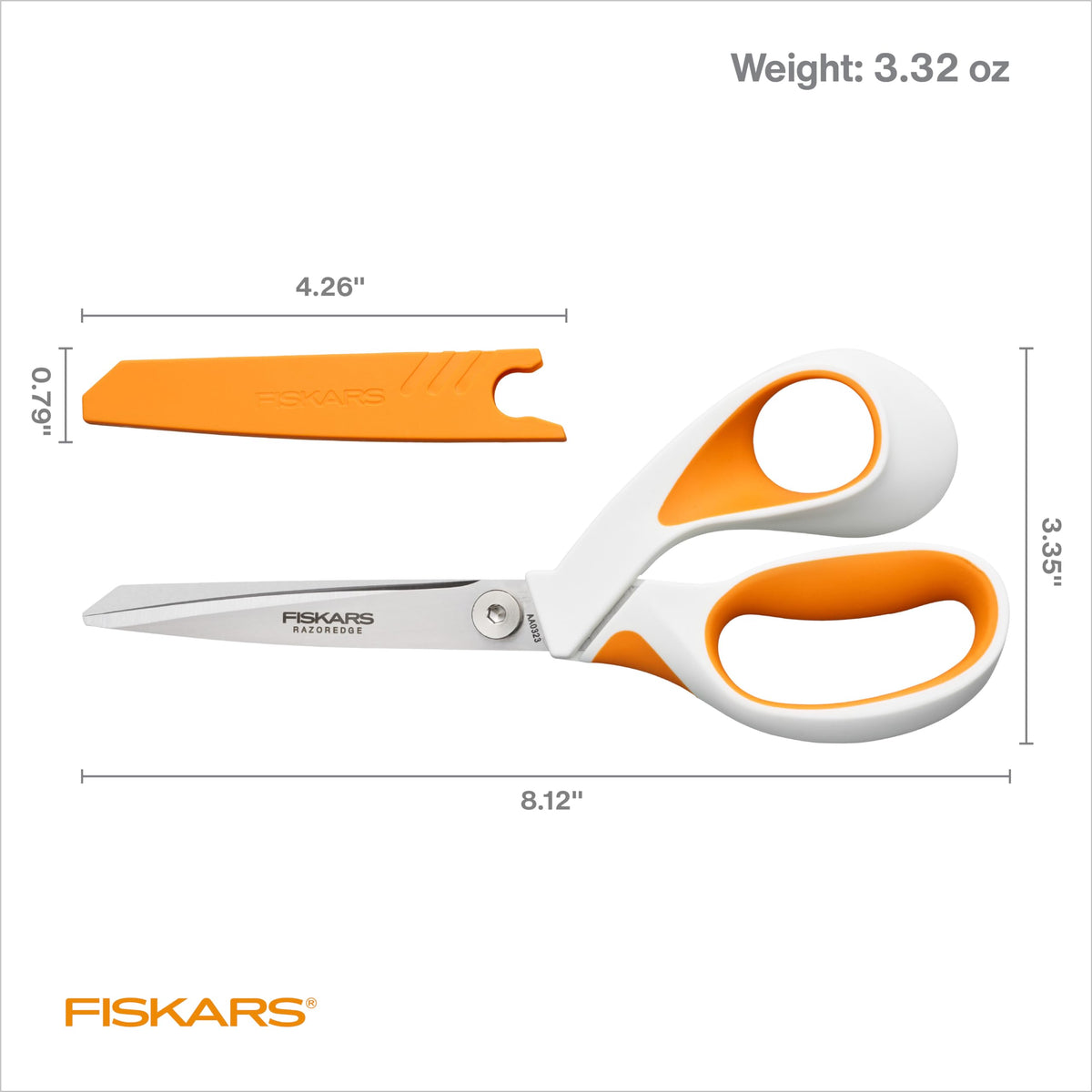 Fiskars RazorEdge Fabric Scissors - 8" Heavy Duty Fabric Shears with SoftGrip Ergonomic Handle, Premier Grade Stainless Steel Blades 🍁 All In One Marketplace Canada