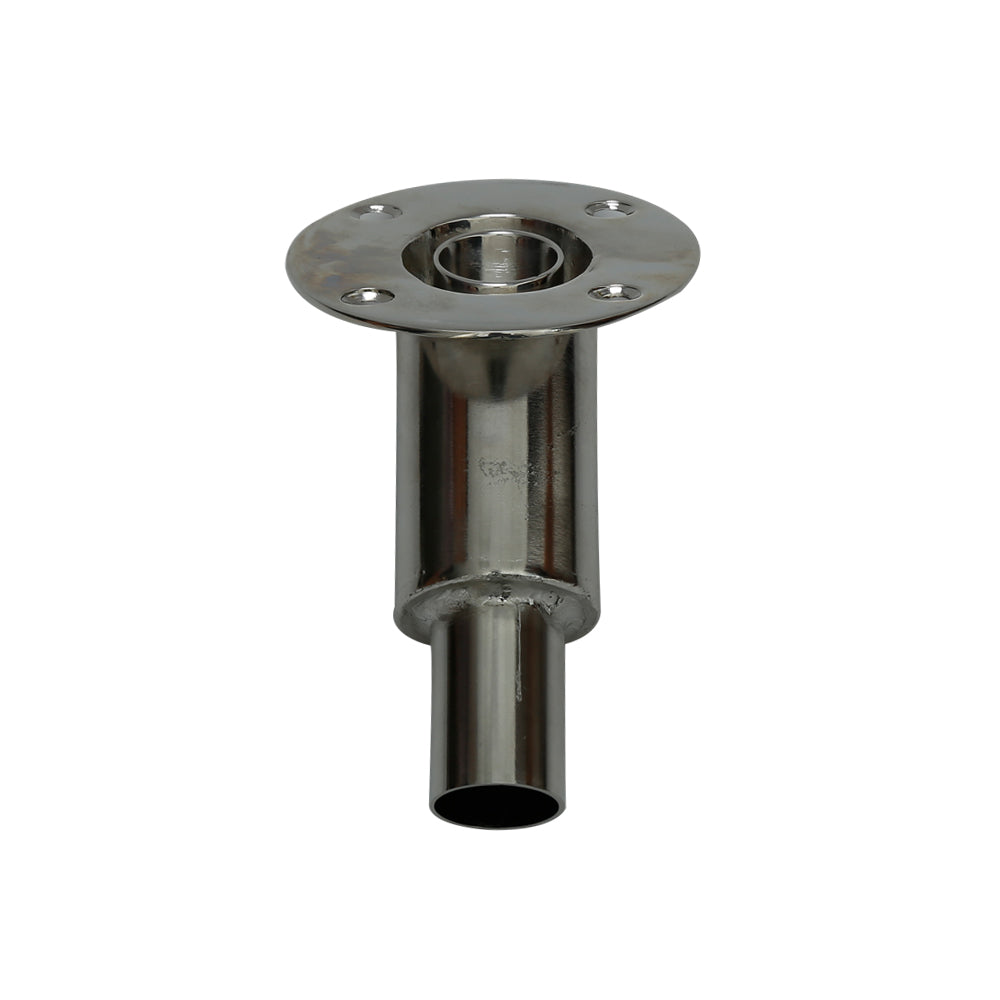 Thru Hull Fitting, 24 mm, 45° Base, Straight Connector with Screws