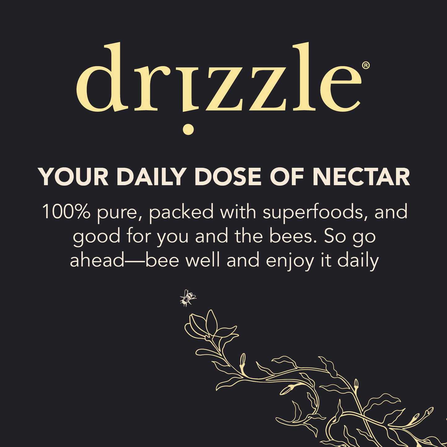 Drizzle Honey Golden Raw Honey