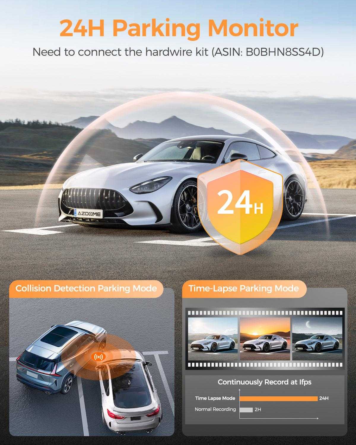 AZDOME M17 3K Front Dash Cam