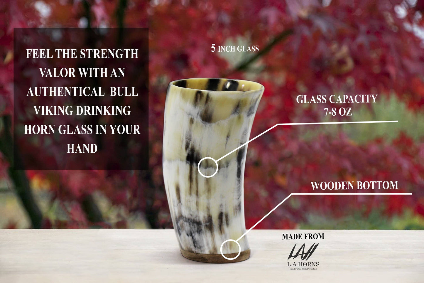 Drinking Horn Mead Cups