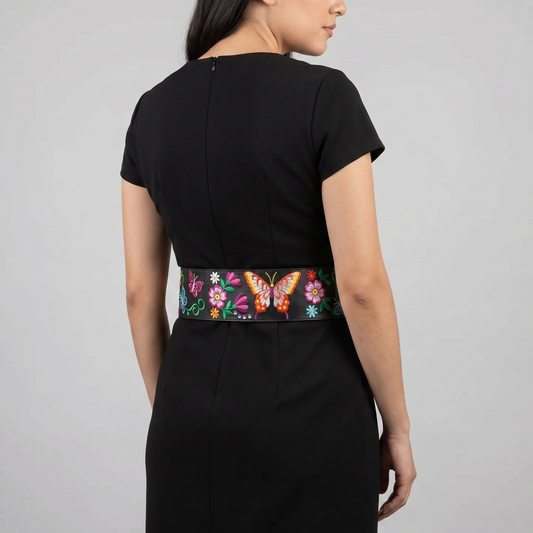 Heritage Leather Regalia Belt (BUTTERFLY)