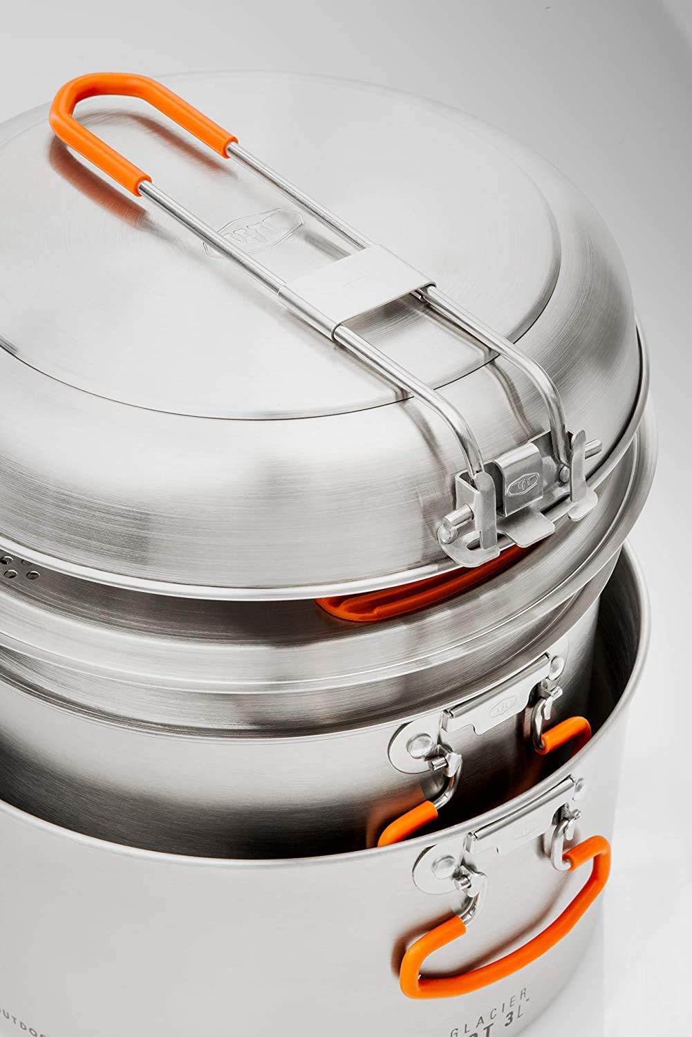 GSI Outdoors Glacier Stainless Steel Base Camper Cookset - Medium