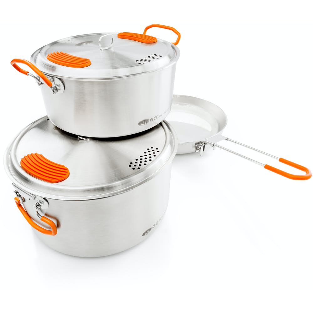 GSI Outdoors Glacier Stainless Steel Base Camper Cookset - Medium