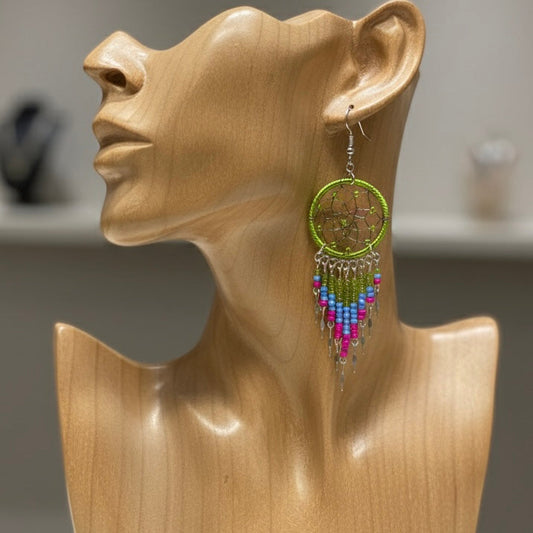 Sage green Dreamcatcher Dangles