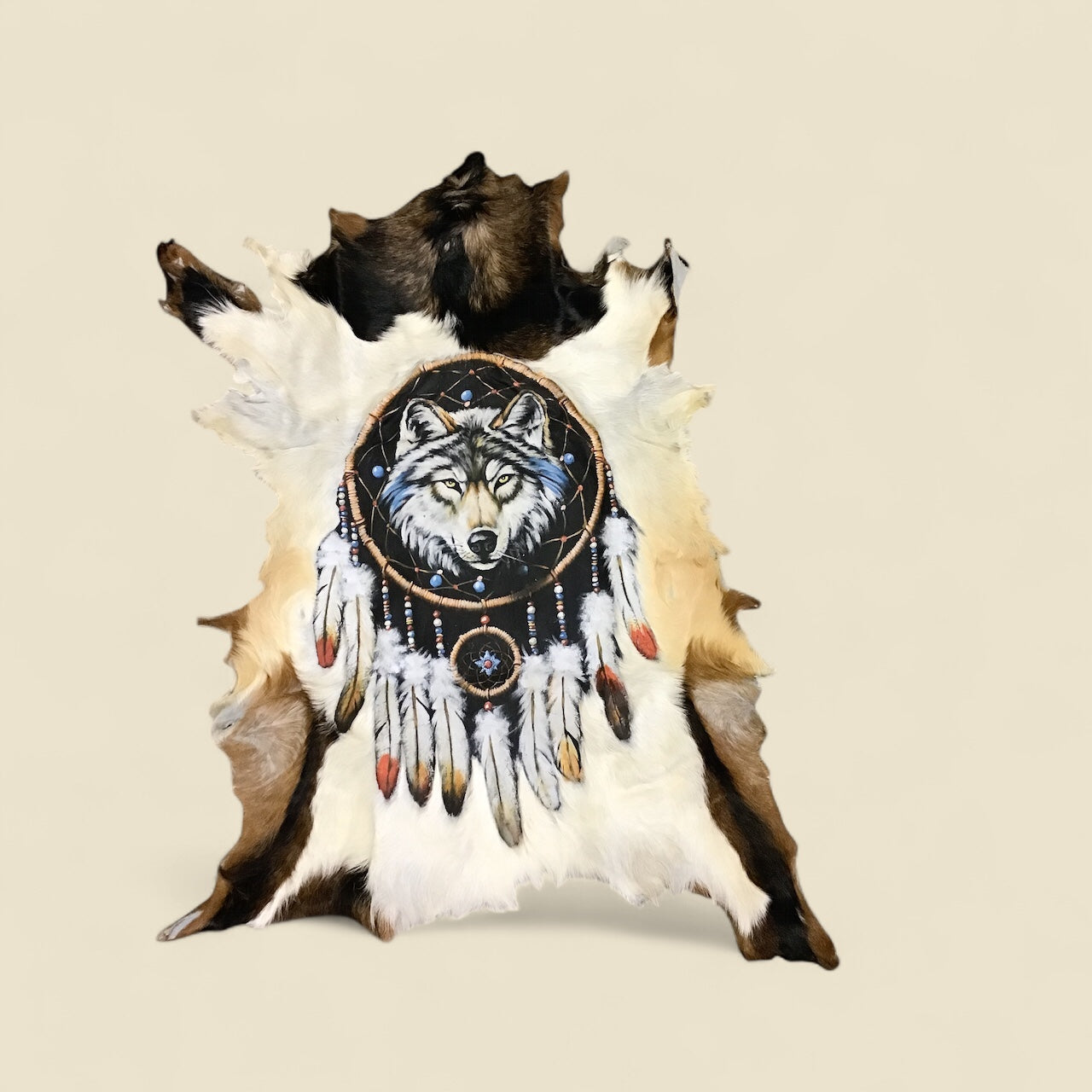 Wolf Hand Wall Painting