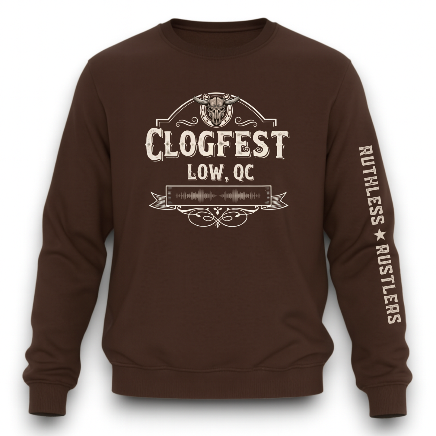 CLOGFEST × Ruthless Rustlers Crewneck