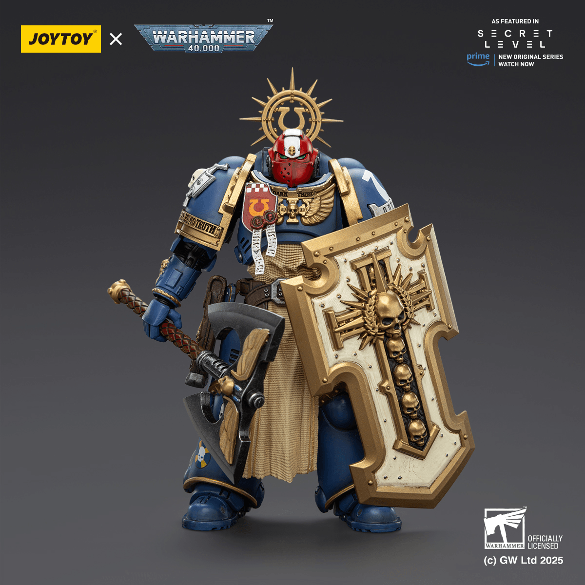 JOYTOY - Ultramarines Metaurus with Power Axe, Stormshield and Plasma Pistol